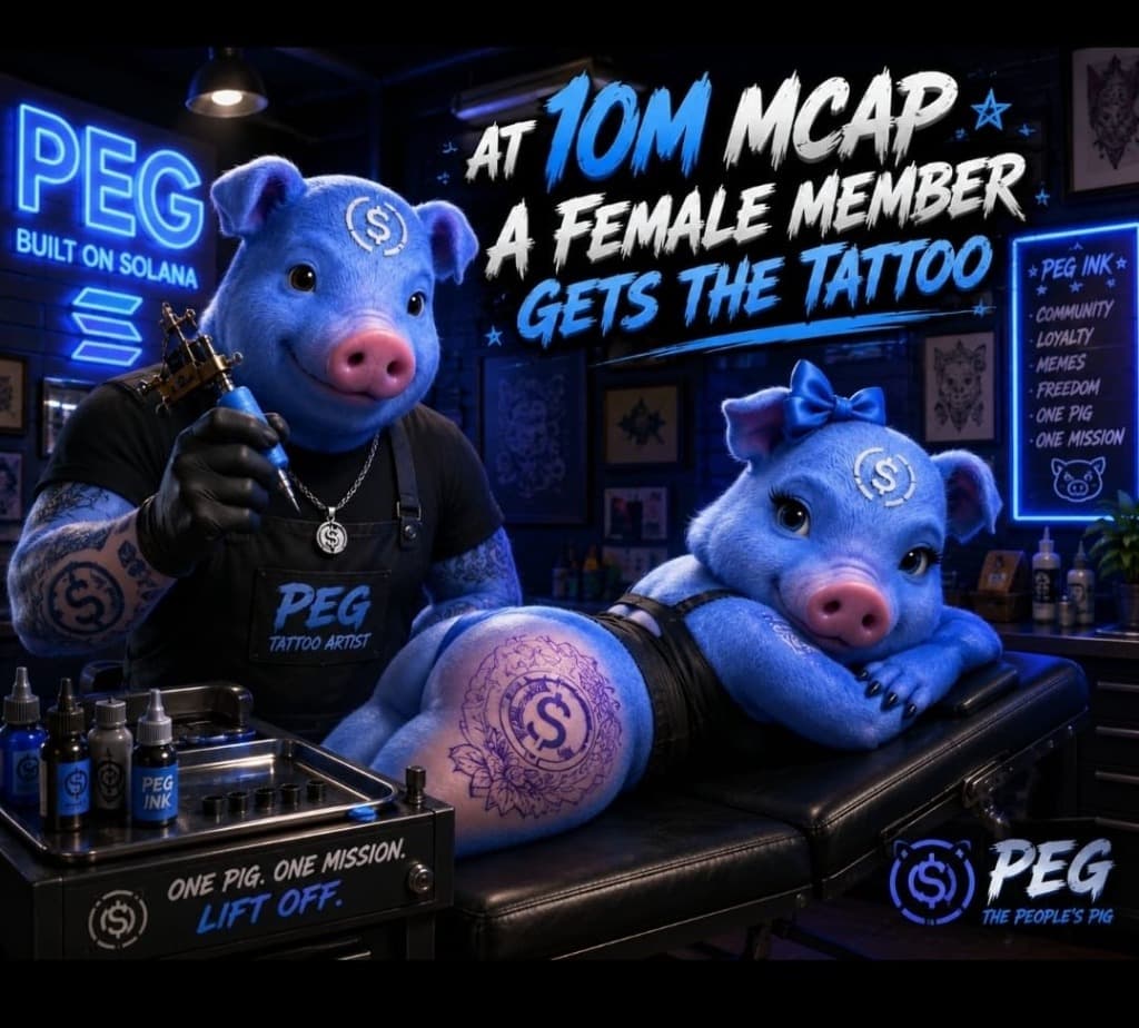 At 10M MCAP a female member gets the tattoo