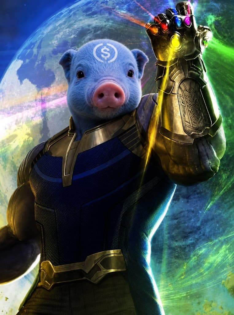 thanos infinity gauntlet piglet